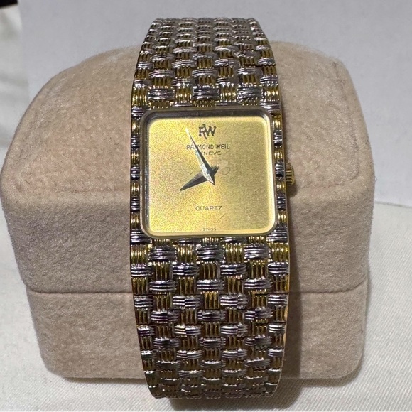 ⌚ Vintage 80's Raymond Weil 18K Gold and Silver Quartz Watch - #9058 - Picture 16 of 16